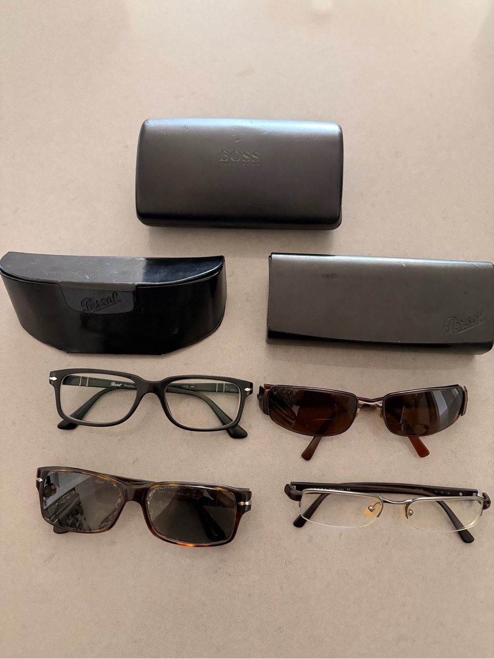 Used frames: x 2 Persol + 1 Prada+ 1 Ray Ban
Great shape. Just normal wear.